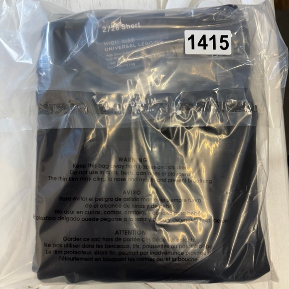 NWT Gap Denim 2/26 Short Black High Rise Universal Legging Super Stretch - Picture 9 of 9